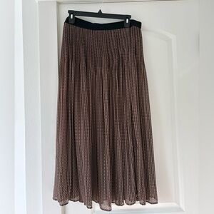 Adrianna Papell Black and Brown Maxi Skirt